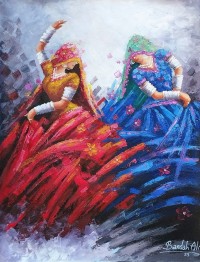 Bandah Ali, 18 x 24 Inch, Acrylic on Canvas, Figurative-Painting, AC-BNA-136